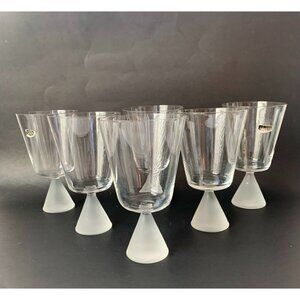 6 MCM Conical Wine Glasses Cocktail Glass Vintage Barware